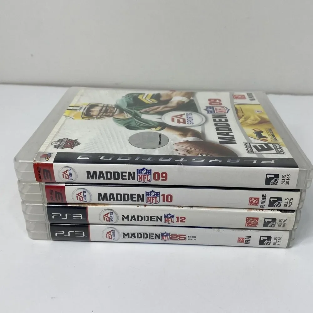 Madden NFL PS3 Games Lot NFL 9 NFL 10 NFL 12 NFL 25 Football PlayStation3